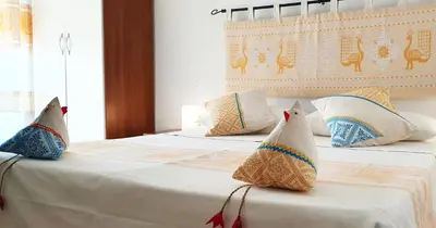 Letto o letti in una camera di Affittacamere Le Ginestre