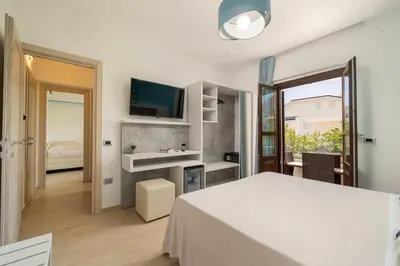TV o dispositivi per l'intrattenimento presso Hotel Ristorante La Conchiglia