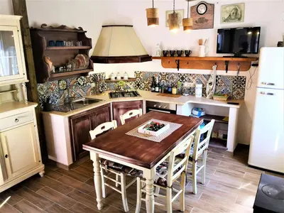 Cucina o angolo cottura di Villa Sa Pruna