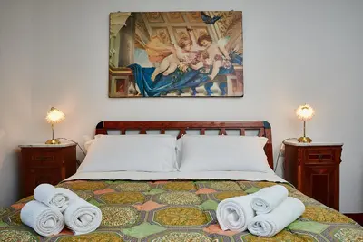 Letto o letti in una camera di La casa del Balivo