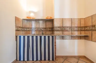 Bagno di villa in centro con piscina