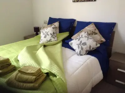 Letto o letti in una camera di B&B Luce Viola