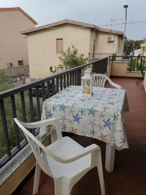 Balcone o terrazza di App.Violet Sardegna Mare La Caletta