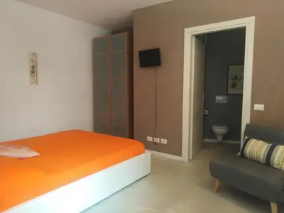 Letto o letti in una camera di Casa Saba