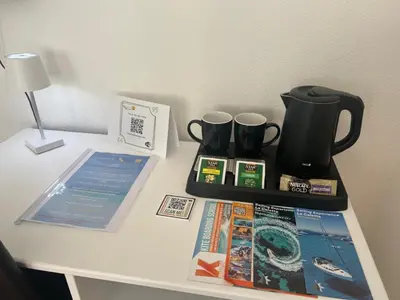 Set per la preparazione di tè e caffè presso Il Canarino affittacamere