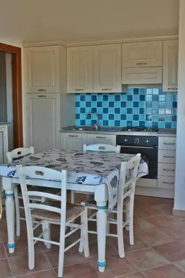 Cucina o angolo cottura di La PAVONCELLA sul MARE