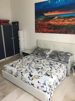 Letto o letti in una camera di Casa Cielo