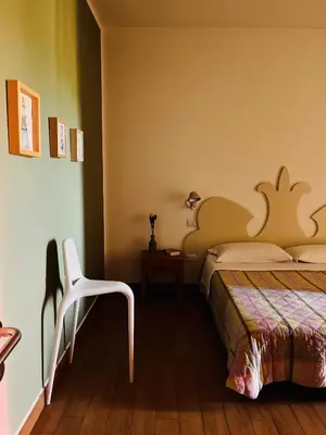 Letto o letti in una camera di B&B Ebo