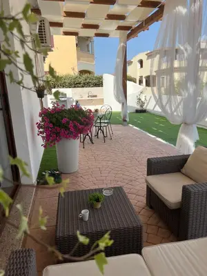 Patio o area all'aperto di Le residenze del mare 6 Camera con cucina