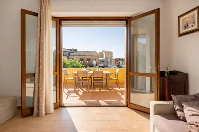 Area soggiorno di Dimoras 3BR City Center Terrace & Parking