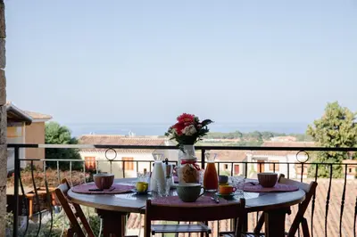 Balcone o terrazza di APP.TO VIA MARE - BUDONI SWEET HOME
