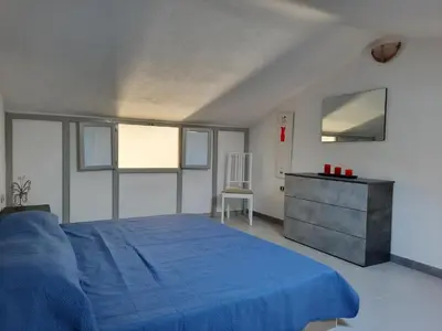 Letto o letti in una camera di Casa Elias