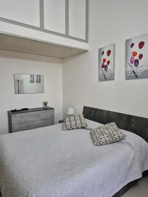 Letto o letti in una camera di Casa Elias