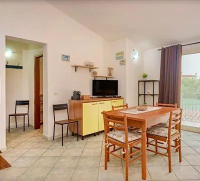 TV o dispositivi per l'intrattenimento presso Prima Spiaggia Apartments