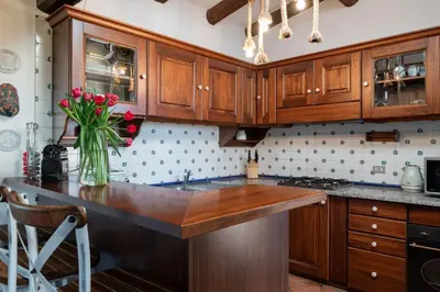 Cucina o angolo cottura di Villa Kiki - Klodge