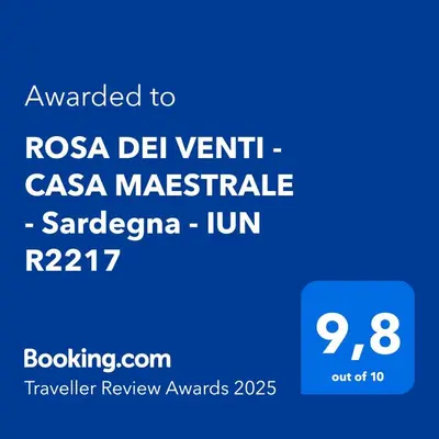 Certificato, attestato, insegna o altro documento esposto da ROSA DEI VENTI - CASA MAESTRALE - Sardegna - IUN R2217