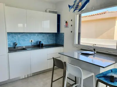 Cucina o angolo cottura di Appartamenti delfini terza spiaggia