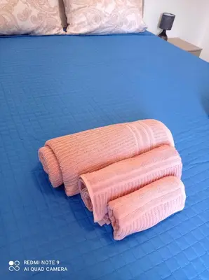 Letto o letti in una camera di Casa del Parco