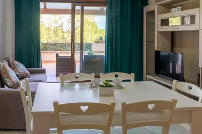 TV o dispositivi per l'intrattenimento presso Il Borgo Appartamenti