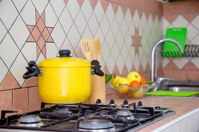 Cucina o angolo cottura di Nido Lungomare, e sei in spiaggia...