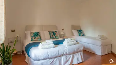 Letto o letti in una camera di Villa al Mare - Cala Gonone