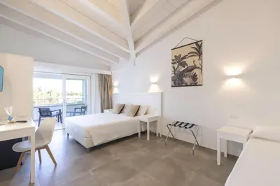 Letto o letti in una camera di Hotel S'arena Beach