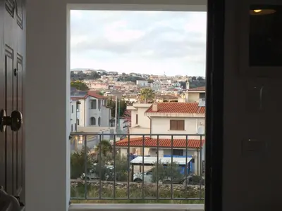 Vista generica su Orosei o vista sulla città dall'interno dell'appartamento