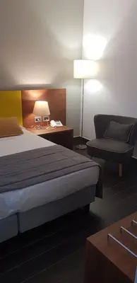 Letto o letti in una camera di Hotel Sandalia