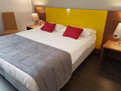 Letto o letti in una camera di Hotel Sandalia