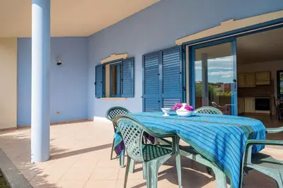 Balcone o terrazza di Holiday home in Monte Petrosu 42787