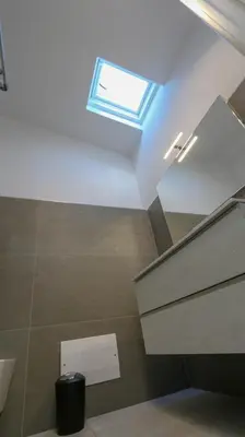 Bagno di MaMa House con vista mare