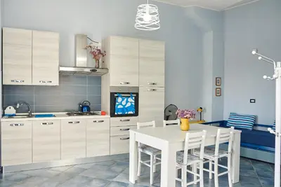 Cucina o angolo cottura di Casa Azzurra