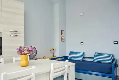 Area soggiorno di Casa Azzurra