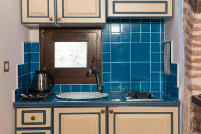 Cucina o angolo cottura di Hotel Anticos Palathos