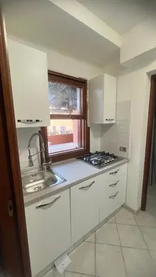 Cucina o angolo cottura di CASA SIBILLA bi-locale con terrazza a 60 metri dal mare