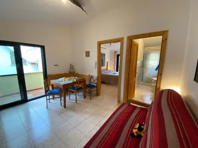 Area soggiorno di Apartment Blue House by Interhome