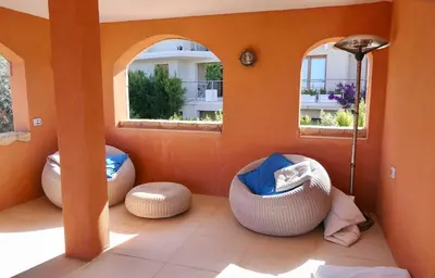Area soggiorno di ISS Travel, Sea View Villa Ursula - 4 bedrooms and 4 bathrooms