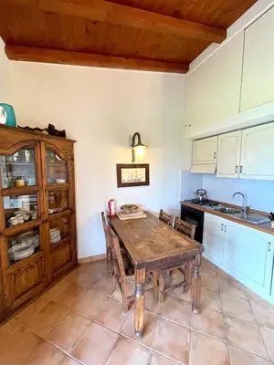 Cucina o angolo cottura di CAPO CODA CAVALLO VILLA SALINEDDA GIARDINO VISTA MARE