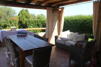Area soggiorno di Sunny House a Punta Molara