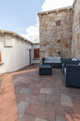 Area soggiorno di Vista Mare Apartment 6