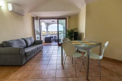 Area soggiorno di Vista Mare Apartment 6