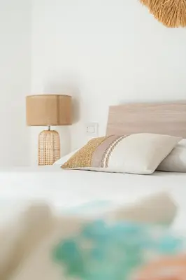 Letto o letti in una camera di Villetta 5 La Caletta