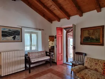 Letto o letti in una camera di Casa Monte Rena