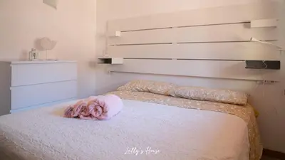 Letto o letti in una camera di Lally's house